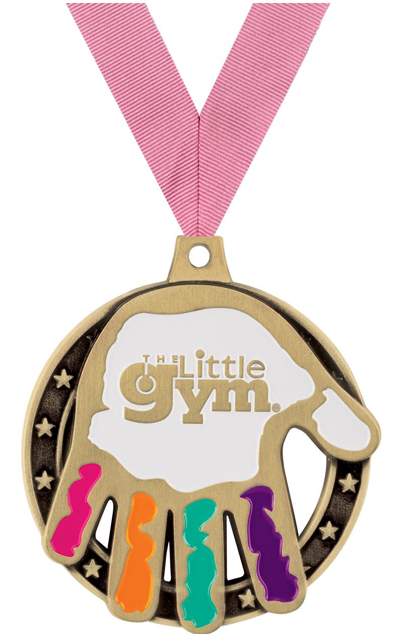 2" LITTLE GYM HAND GOLD MEDAL