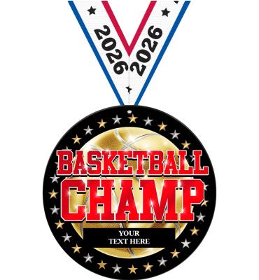 6" Baller Basketball Champion Acrylic Medal