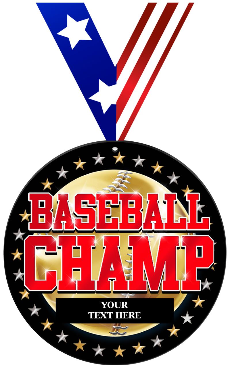 6" BASEBALL CHMP BALLR ACR MDL