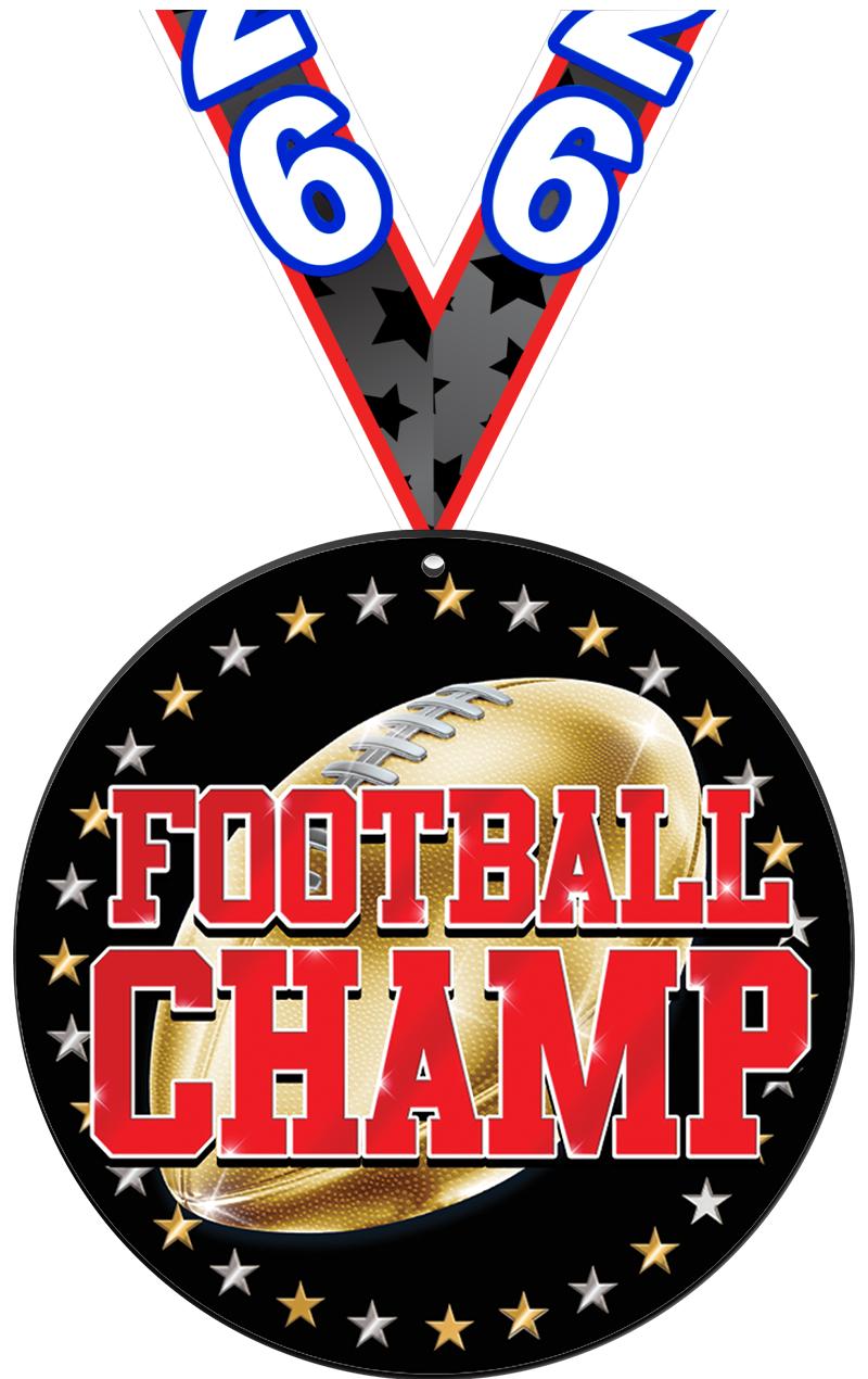 6" FOOTBALL CHMP BALLR ACR MDL