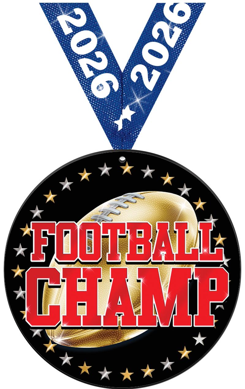 6" FOOTBALL CHMP BALLR ACR MDL