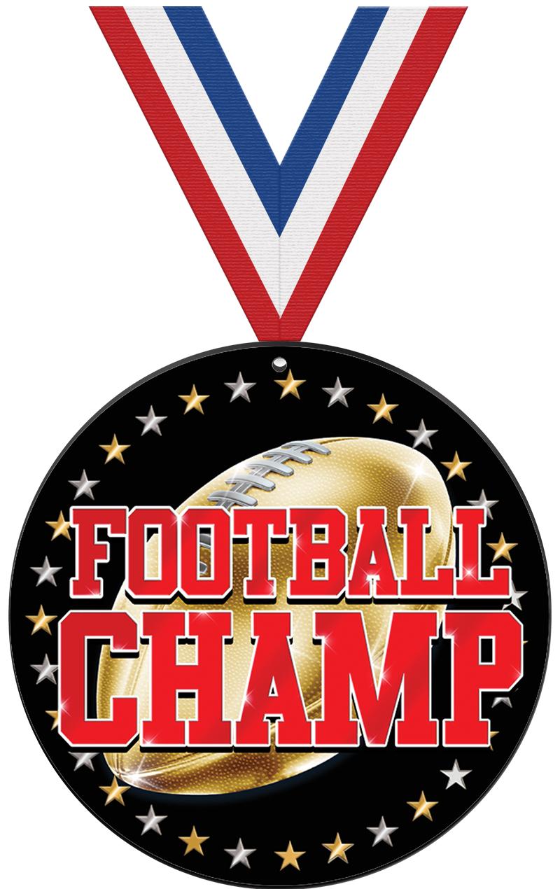 6" FOOTBALL CHMP BALLR ACR MDL