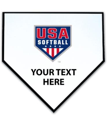 USA Softball Home Plate Plaques