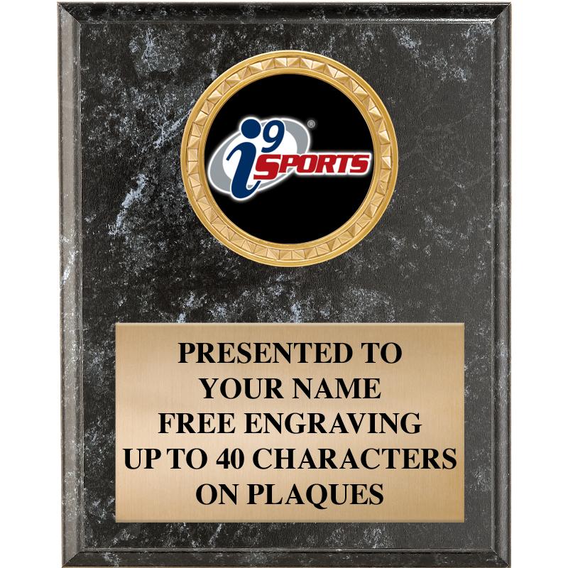 4" X 6" I9 BLK MBL INSERT PLQ