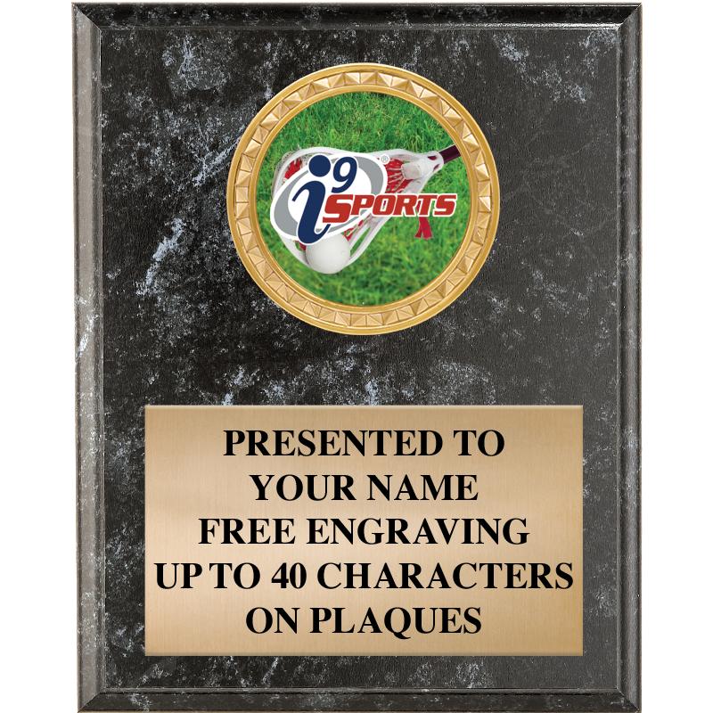 4" X 6" I9 BLK MBL INSERT PLQ