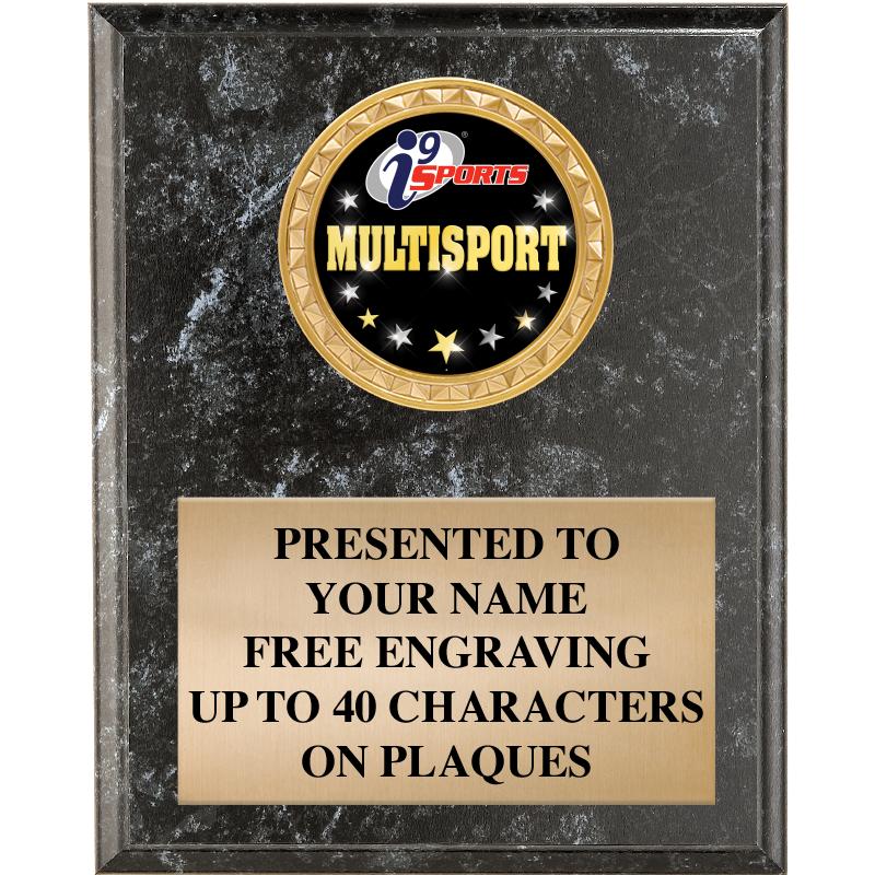 4" X 6" I9 BLK MBL INSERT PLQ