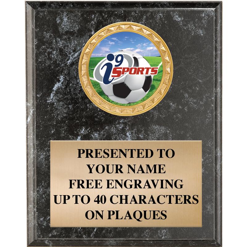 4" X 6" I9 BLK MBL INSERT PLQ