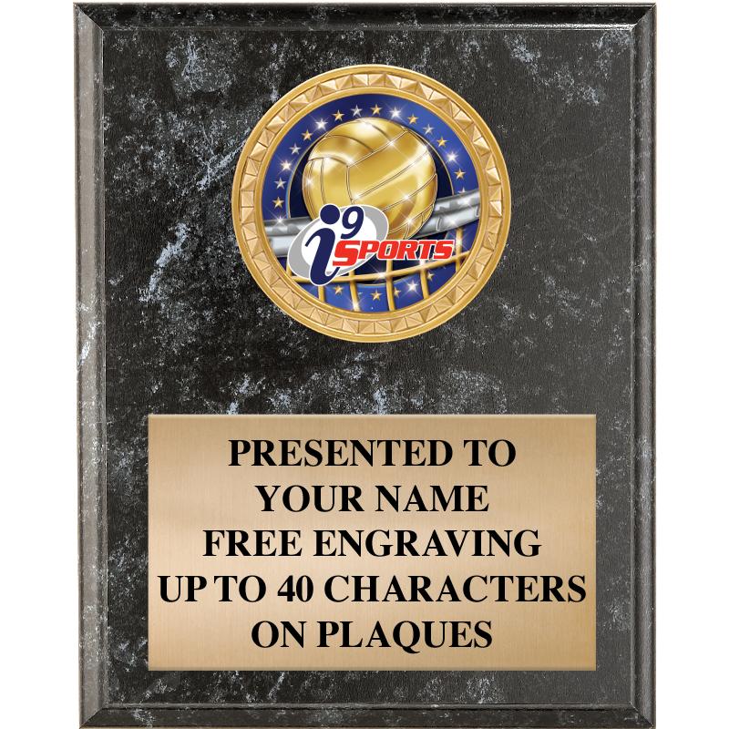 4" X 6" I9 BLK MBL INSERT PLQ