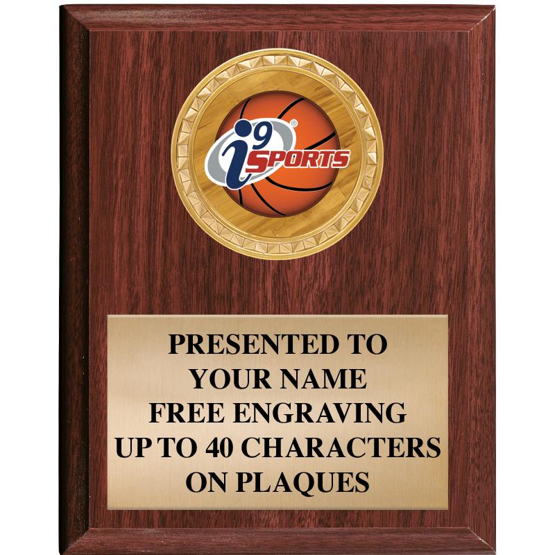 4" X 6" I9 WOOD INSERT PLQ