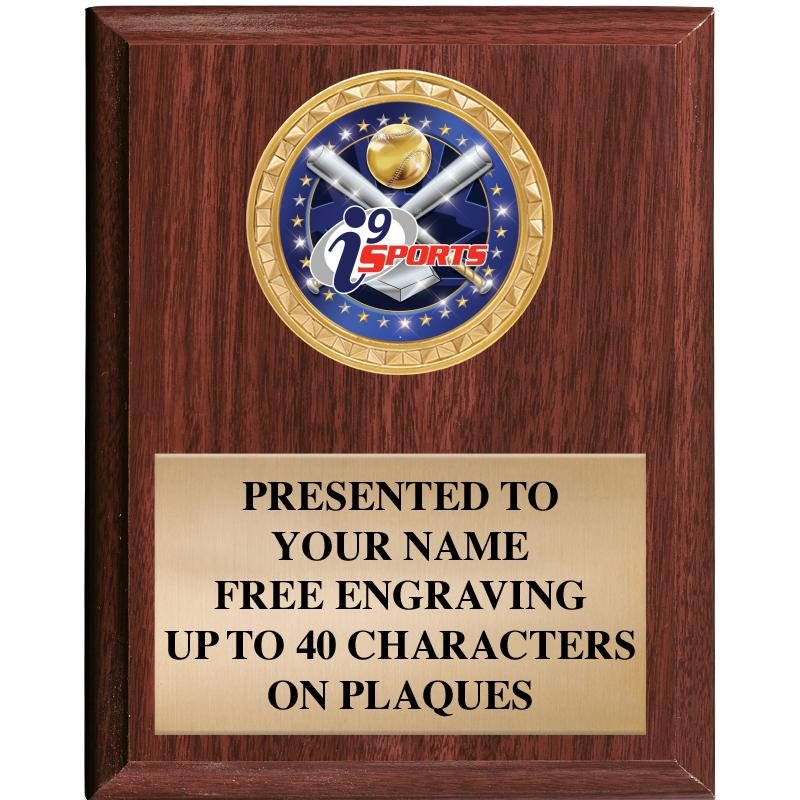 4" X 6" I9 WOOD INSERT PLQ