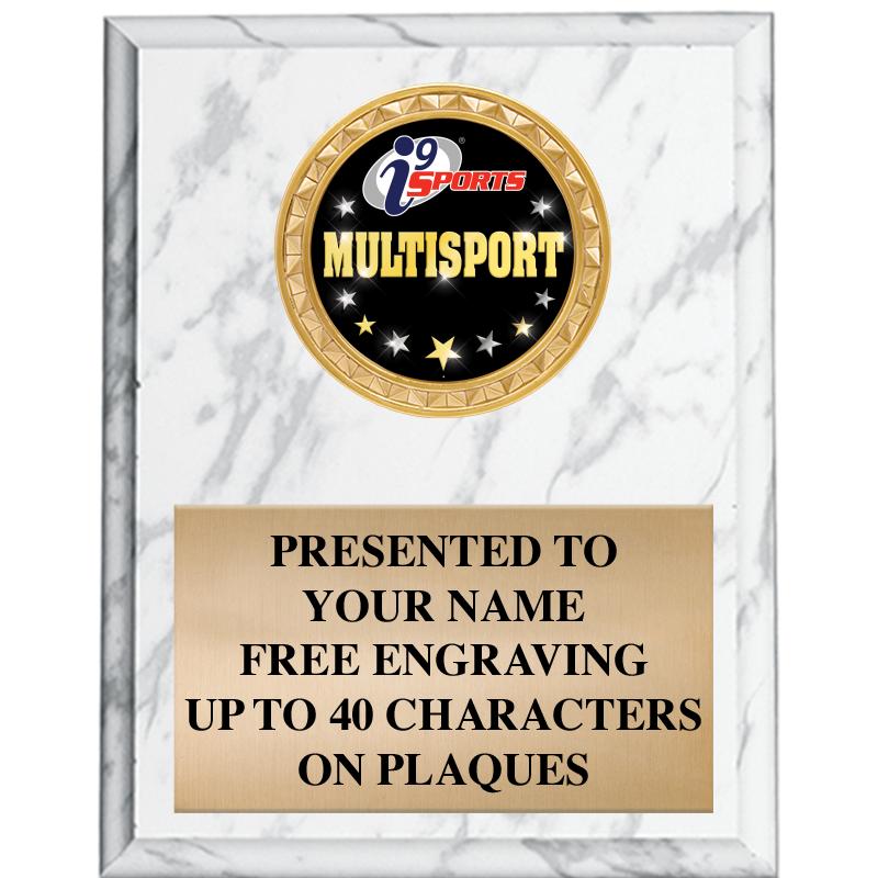 8X10-I9 WHITE MBL PLAQUE