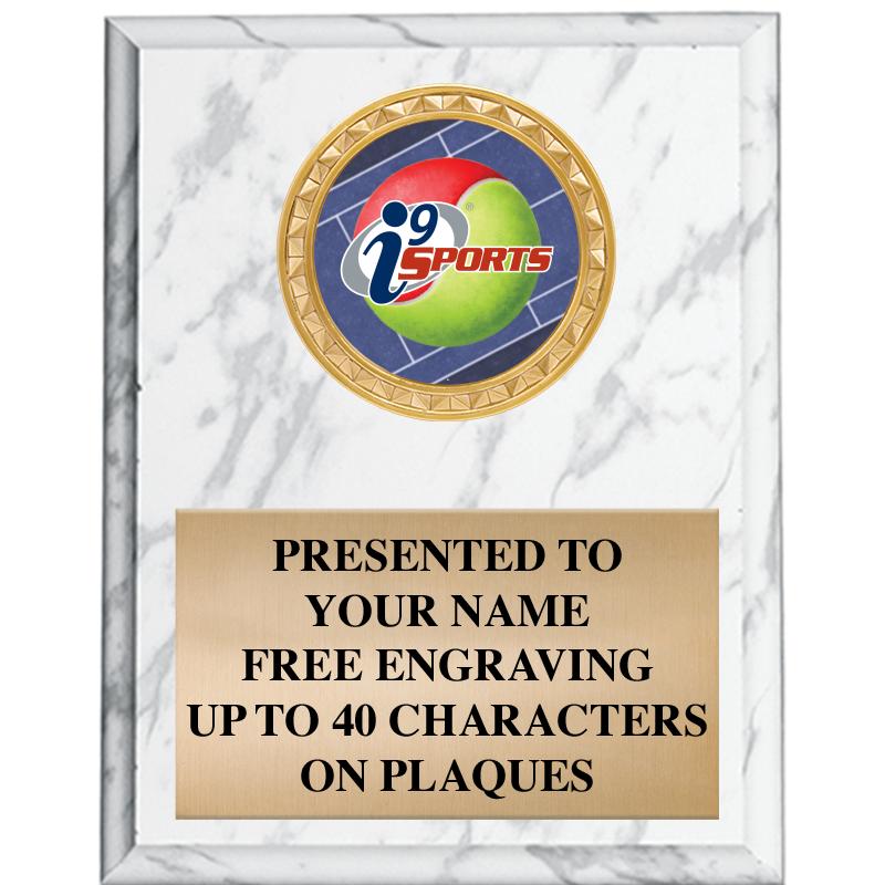 8X10-I9 WHITE MBL PLAQUE