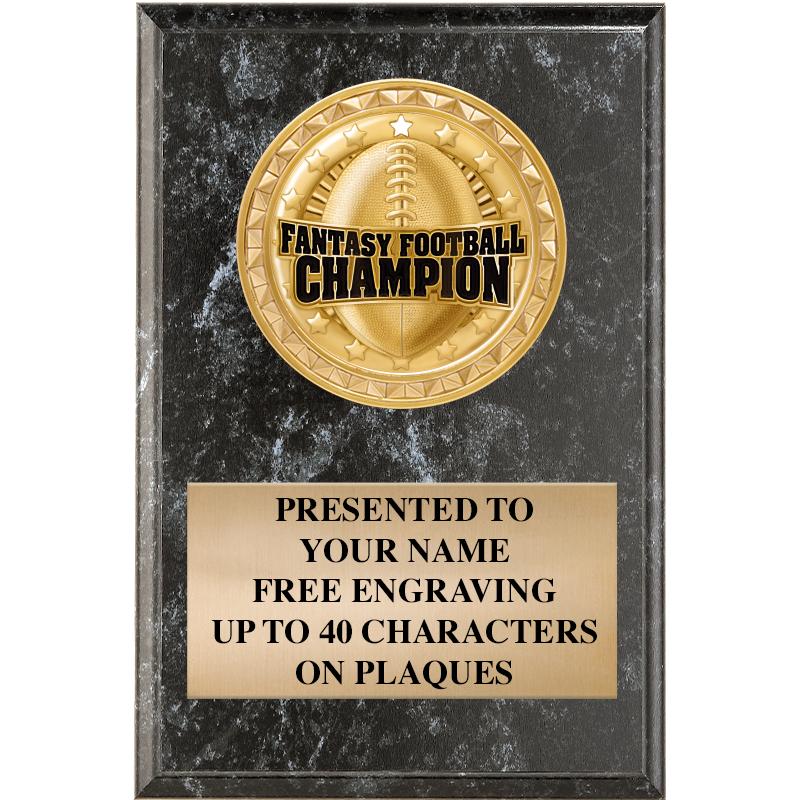 4" X 6" BLK MBL INSERT PLQ