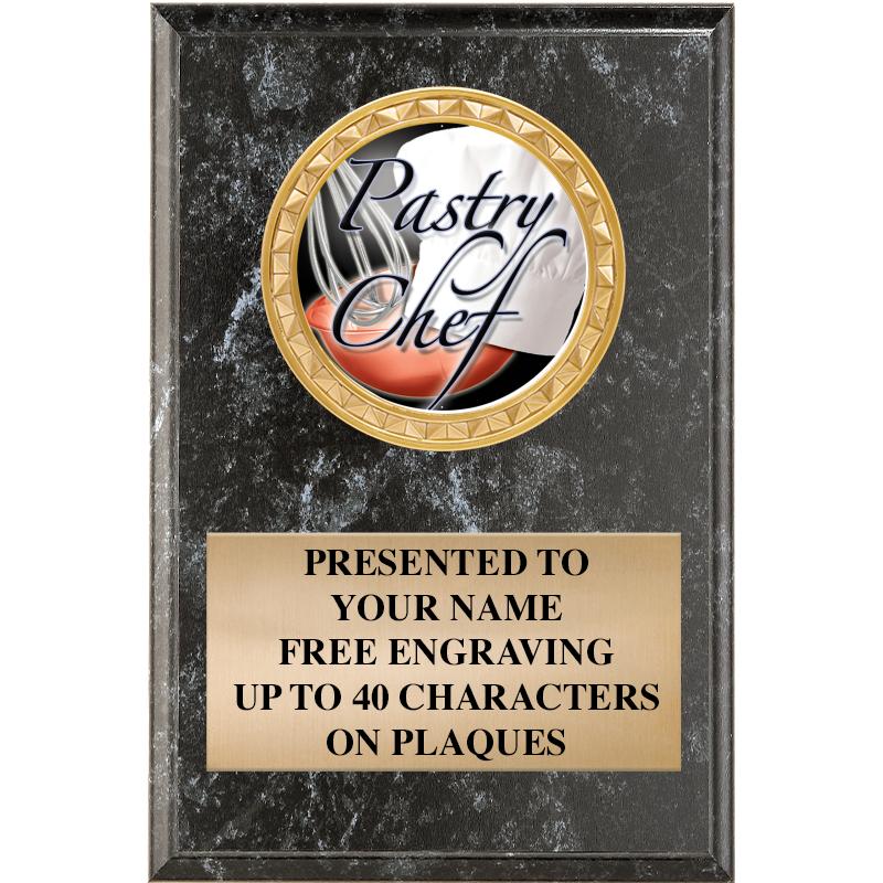 4" X 6" BLK MBL INSERT PLQ