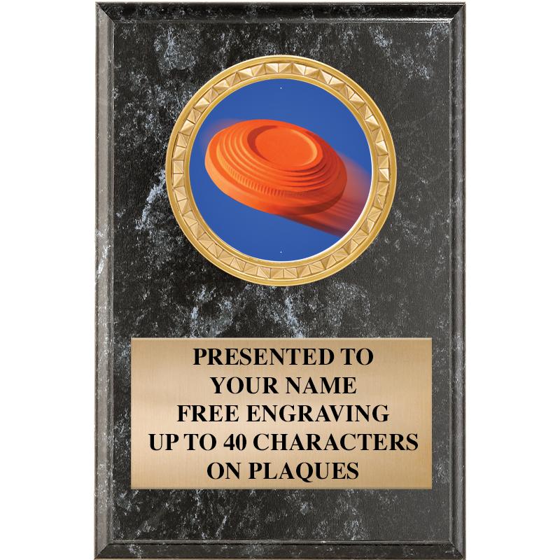 4" X 6" BLK MBL INSERT PLQ