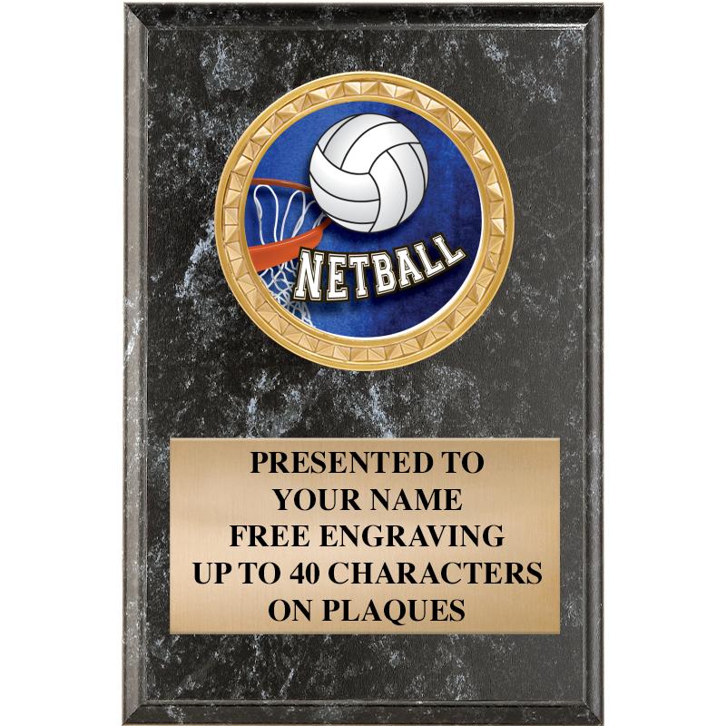 4" X 6" BLK MBL INSERT PLQ