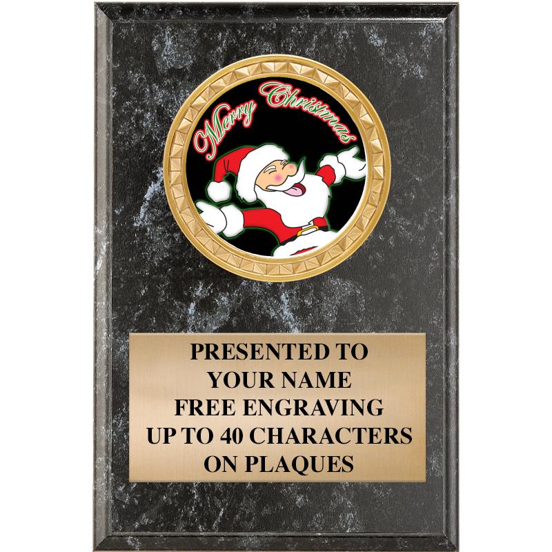 4" X 6" BLK MBL INSERT PLQ