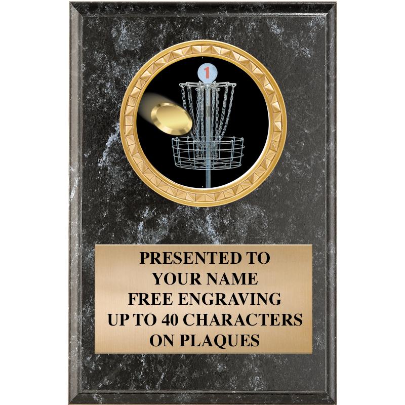 4" X 6" BLK MBL INSERT PLQ