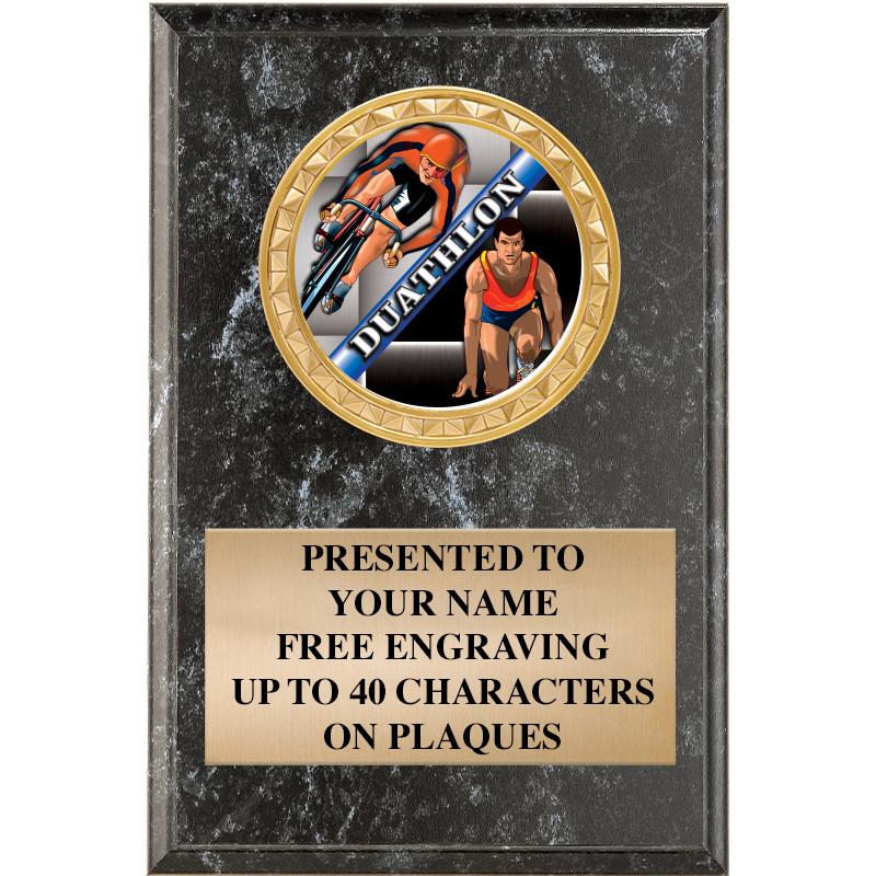 4" X 6" BLK MBL INSERT PLQ