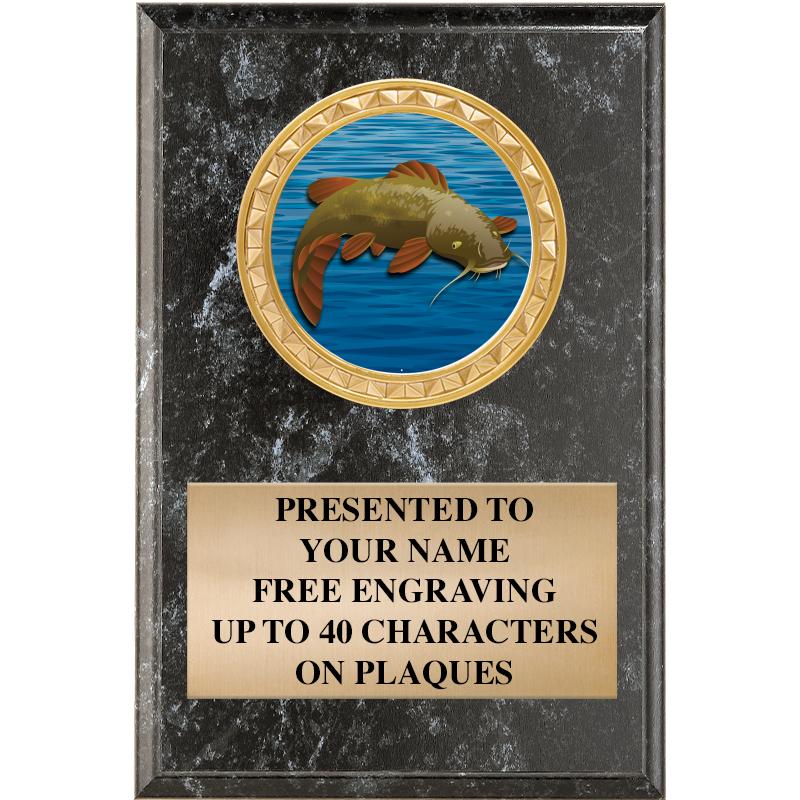 4" X 6" BLK MBL INSERT PLQ