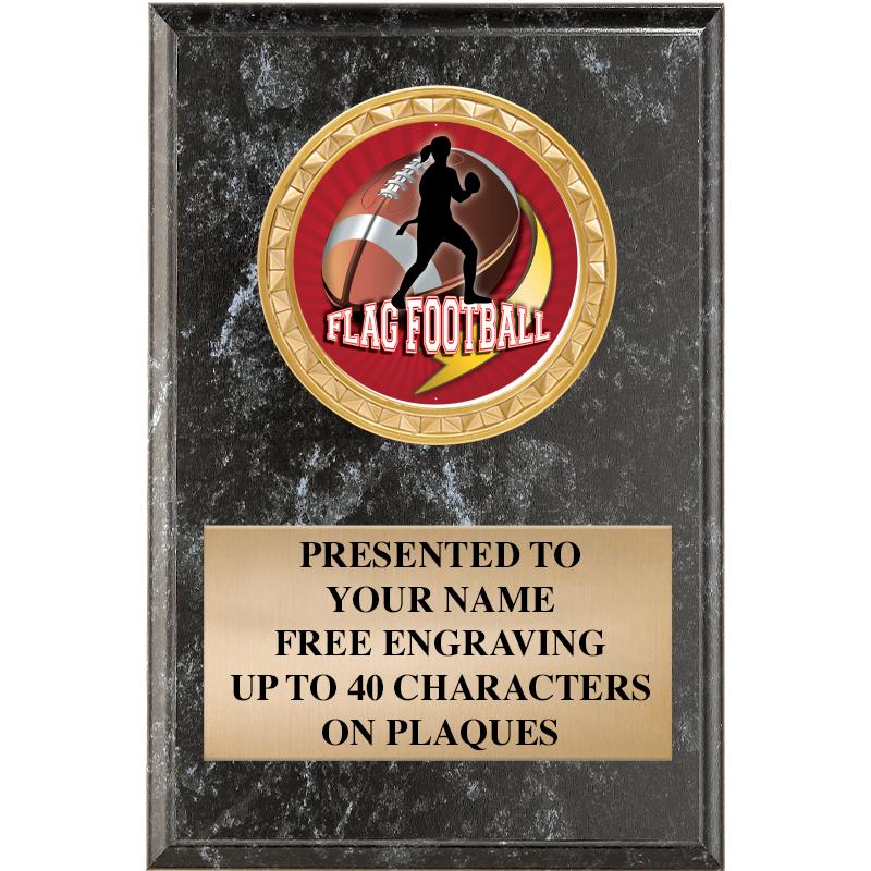 4" X 6" BLK MBL INSERT PLQ