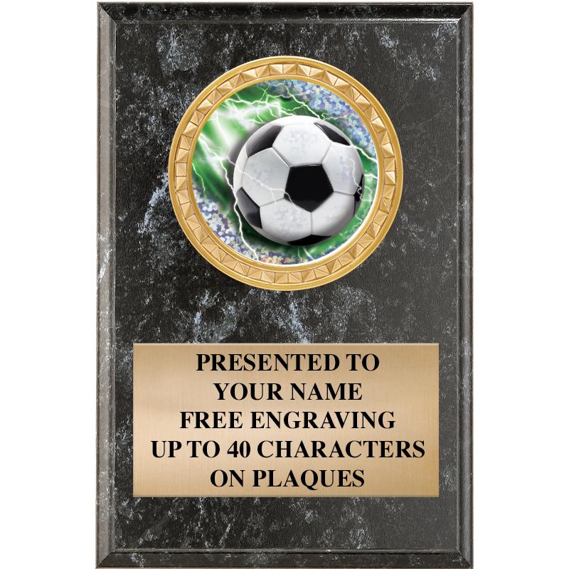 4" X 6" BLK MBL INSERT PLQ