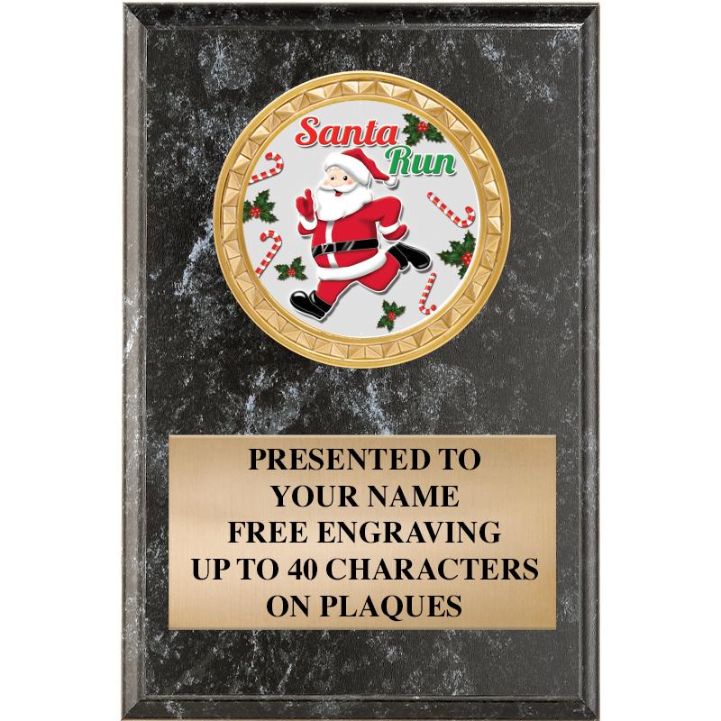 4" X 6" BLK MBL INSERT PLQ