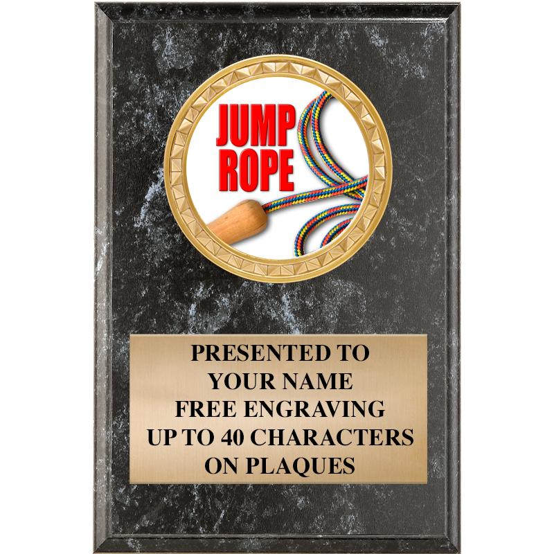 4" X 6" BLK MBL INSERT PLQ