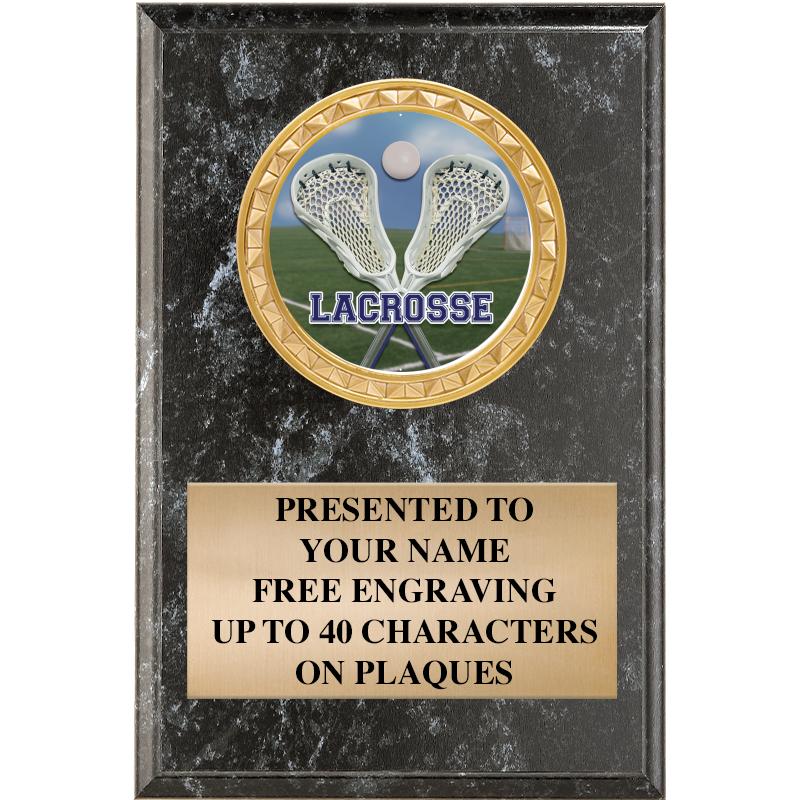 4" X 6" BLK MBL INSERT PLQ