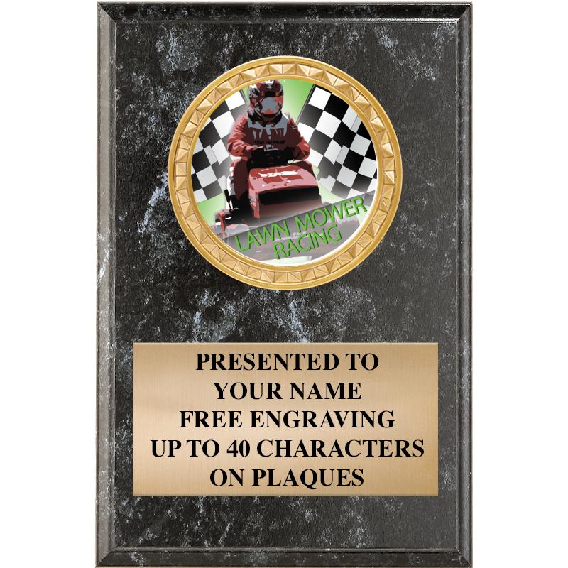 4" X 6" BLK MBL INSERT PLQ