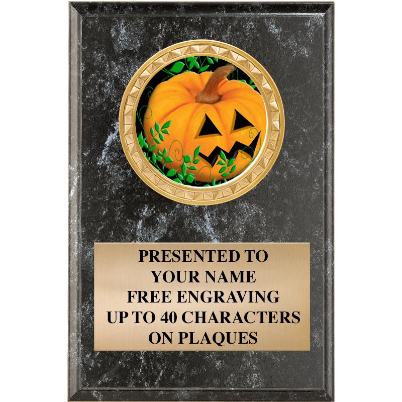 4" X 6" BLK MBL INSERT PLQ