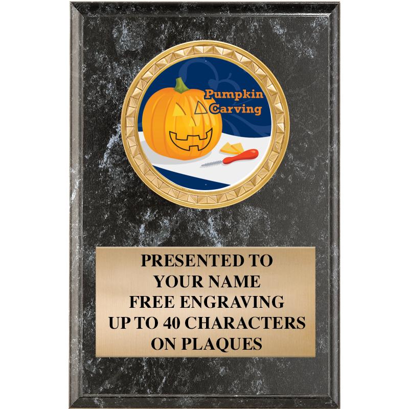 4" X 6" BLK MBL INSERT PLQ