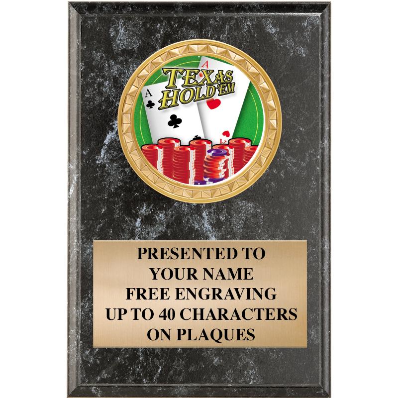 4" X 6" BLK MBL INSERT PLQ