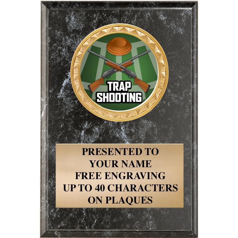 4" X 6" BLK MBL INSERT PLQ