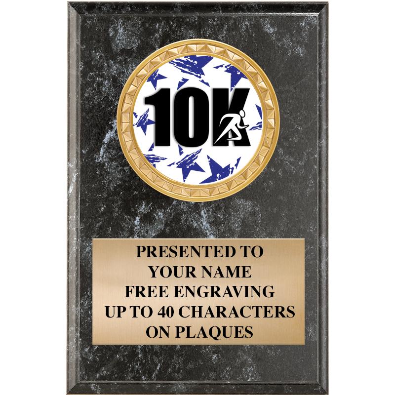 4" X 6" BLK MBL INSERT PLQ