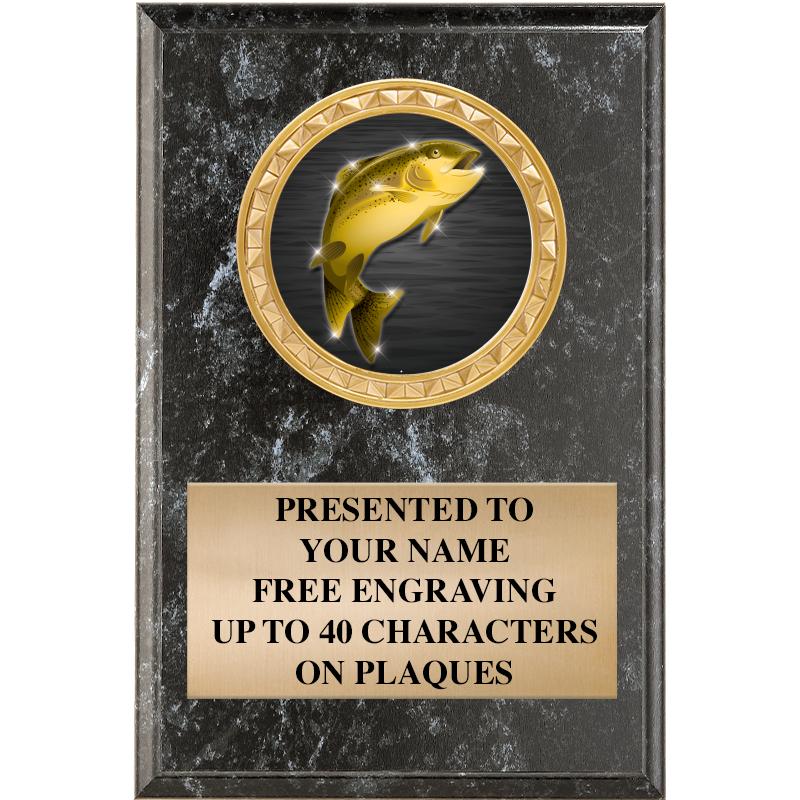 4" X 6" BLK MBL INSERT PLQ