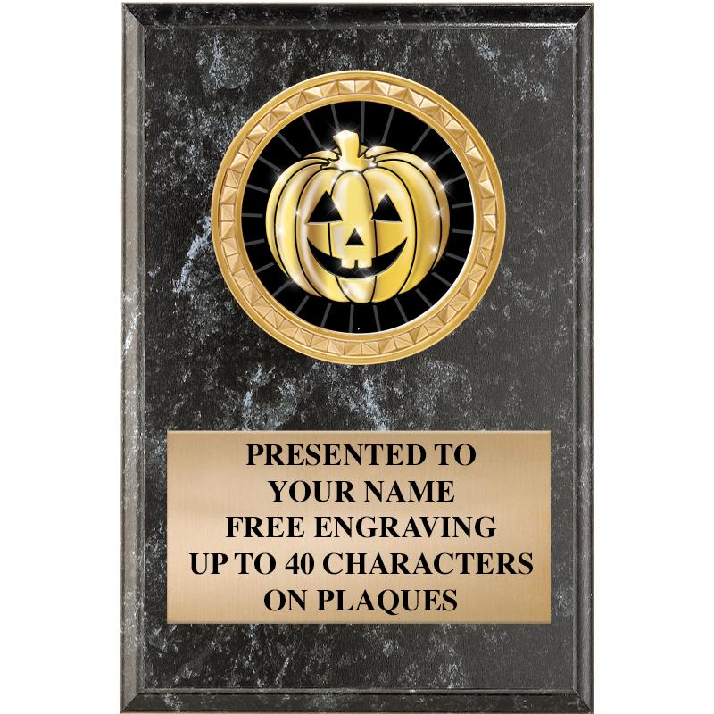 4" X 6" BLK MBL INSERT PLQ