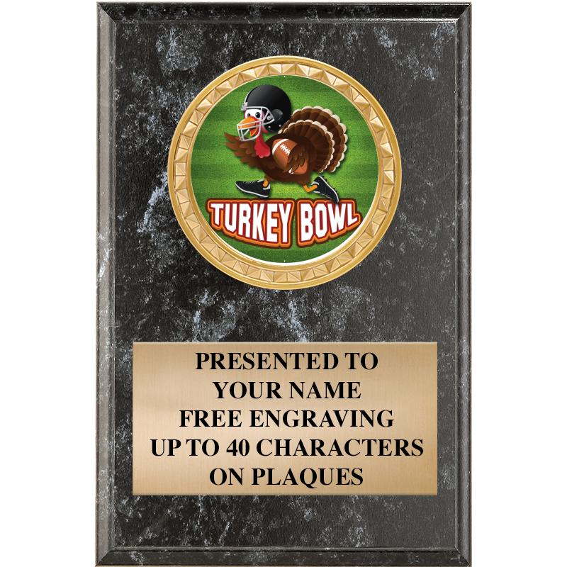 4" X 6" BLK MBL INSERT PLQ