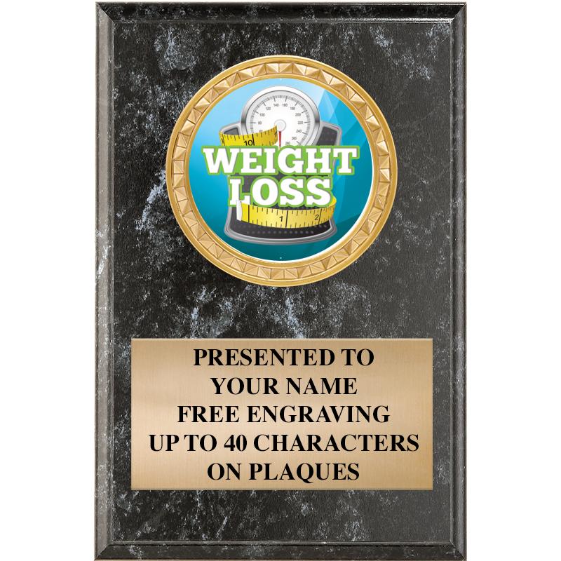 4" X 6" BLK MBL INSERT PLQ