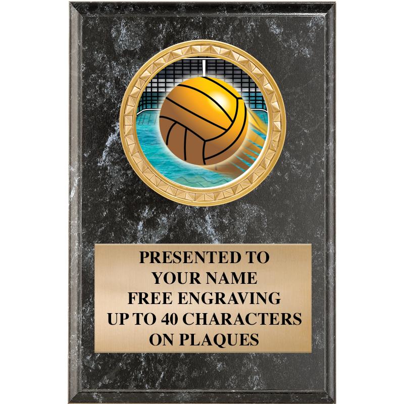 4" X 6" BLK MBL INSERT PLQ