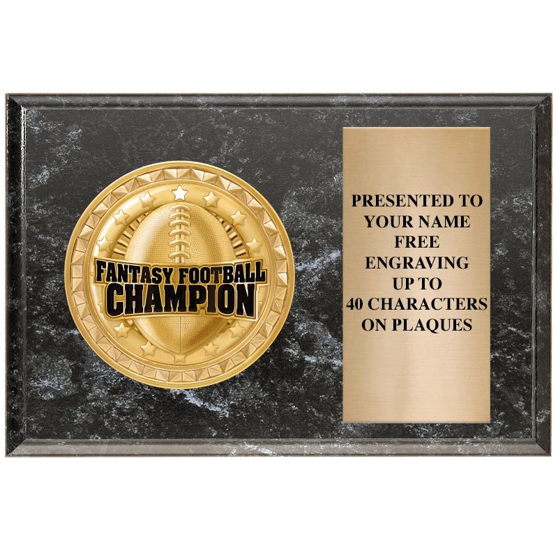 6" X 4" BLACK MBL INSERT PLQ