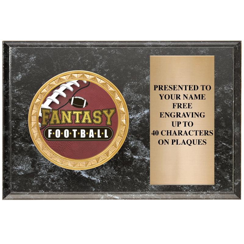 6" X 4" BLACK MBL INSERT PLQ