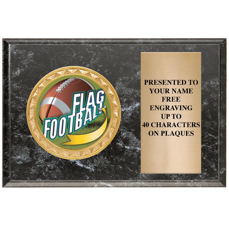 6" X 4" BLACK MBL INSERT PLQ