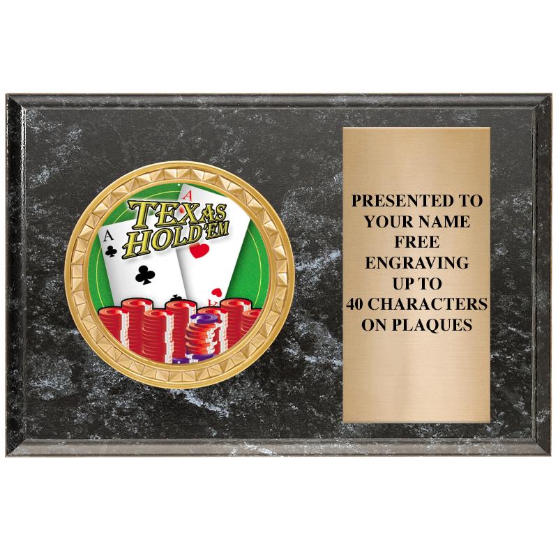 6" X 4" BLACK MBL INSERT PLQ