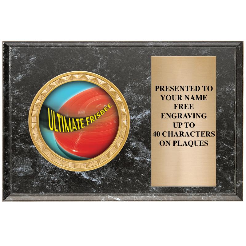 6" X 4" BLACK MBL INSERT PLQ