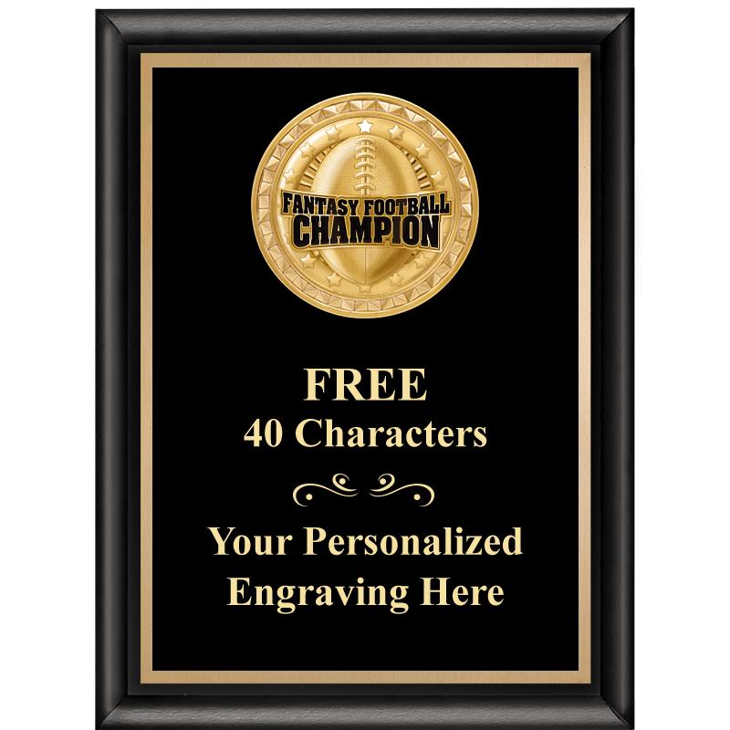 6X8 BLK SHINY EXEC INSERT PLQ