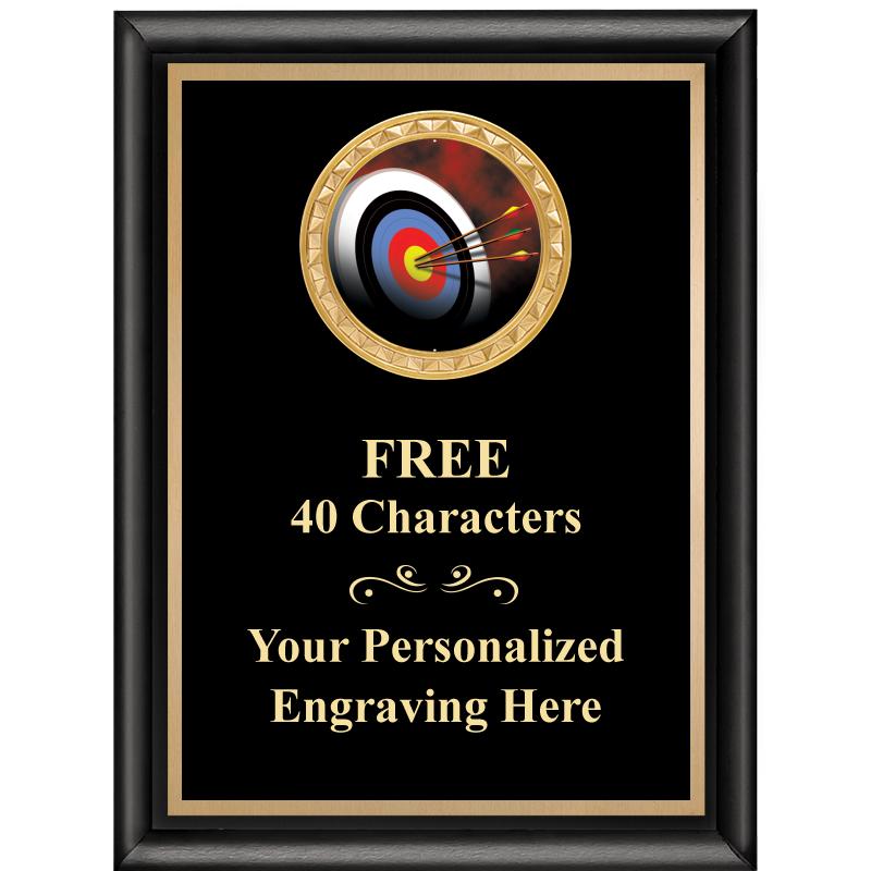 6X8 BLK SHINY EXEC INSERT PLQ