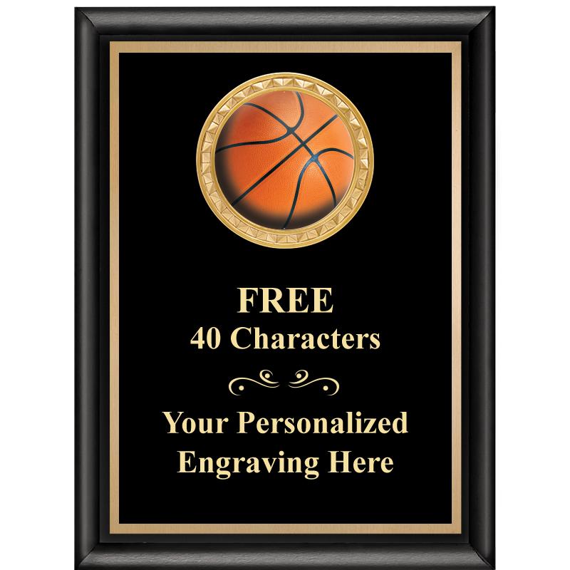 6X8 BLK SHINY EXEC INSERT PLQ