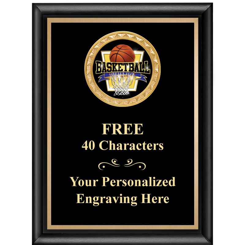 6X8 BLK SHINY EXEC INSERT PLQ