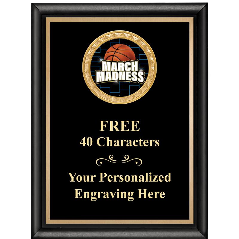 6X8 BLK SHINY EXEC INSERT PLQ